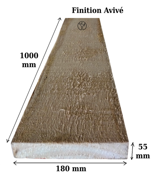 1000x180 paulownia guitare brut scierie